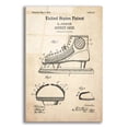 thumbnail image 1 of Epic Art 'Hockey Shoe Blueprint Patent Parchment,' Acrylic Glass Wall Art, 12"x16", 1 of 2
