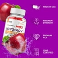 thumbnail image 6 of (2 Pack) Rapid Ripped Max + Keto ACV Gummies, Apple Cider Vinegar, Max Strength, 2 Month Supply Dietary Supplement, Made in USA, 6 of 6