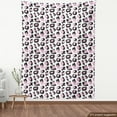 thumbnail image 4 of Ambesonne Modern Fabric by the Yard Upholstery, Abstract Leopard Spots Motif, 1 Yard, Pale Pink Charcoal Grey, 4 of 5
