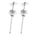 thumbnail image 1 of SHOWERORO 2Ud Kit De Soporte Para Cabecera De Sofá Con Y Ajuste Plateado, 1 of 8
