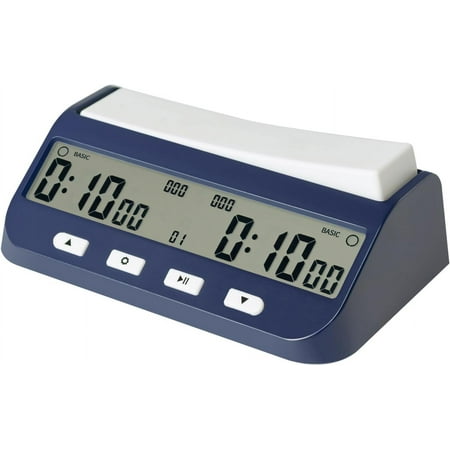 CSONGAZA Digital Chess Clock Timer, 5-in-1 Multifunction Portable Competition Specific Chess Clock, Professional Board Game Timer with Bonus & Delay Count Down up ON Off Alarm