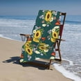 thumbnail image 3 of Sunflowers Daisy Butterfly Bath Towel, Highly Absorbent towels for bathroom Quick Drying Microfiber Bath Towels for Body, Soft Shower Towels for Sport, Yoga, SPA, Gym 27x55in, 3 of 5