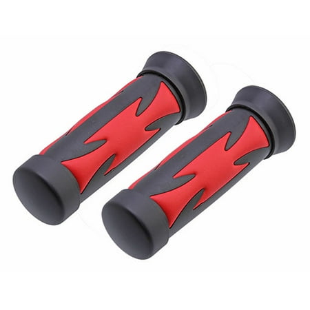 Lowrider Bicycle Bike Grips Iron Cross RED/Black. Bike Part, Bicycle Part, Bike Accessory, Bicycle