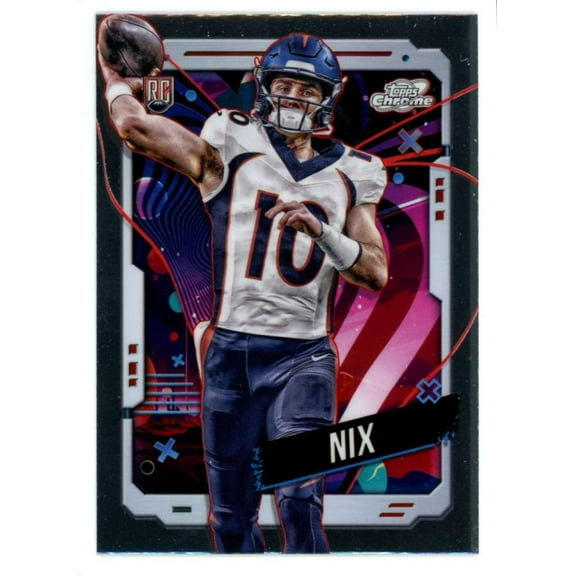 NFL 2024 Topps Chrome Cosmic Football   Bo Nix #127 (Rookie)