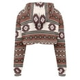 thumbnail image 3 of Suhoaziia Hoodies for Women Pullover Y2K Preppy Casual Aztec African Tribal Activewear Graphic Yoga Comfortable Tracksuit for Travel Shopping Party Sport Outfits Fit Size M, 3 of 4