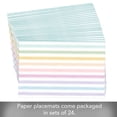 thumbnail image 4 of CounterArt "Spring Stripes" 24-Sheet Premium Paper Placemats, 4 of 6
