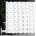 thumbnail image 4 of Ambesonne Vintage Shower Curtain, Bikes Hipster Retro, 69"Wx75"L, Soft Pink Blue, 4 of 5