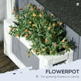 thumbnail image 4 of PawHut Outdoor Cat House w/ Flower Pot, Weather Resistant Roof, Window, 4 of 9