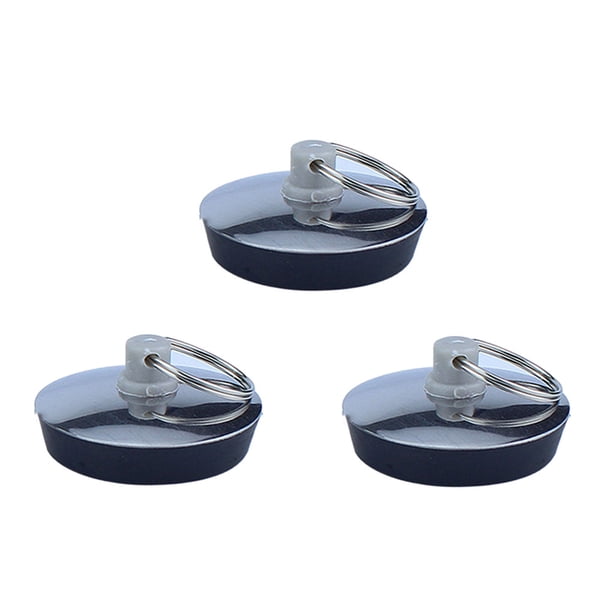 Injueey Juego de tapón de drenaje de amplia aplicación, 3 pack/lote, hecho con plástico y acero inoxidable resistente Accesorios de baño Como se muestra trompeta
