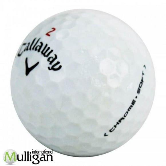 Mulligan - 12 Callaway Chrome Soft 5A Recycled Used Golf Balls, White