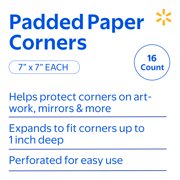 Walmart Padded Paper Corners, 7 x 7, 16 Count
