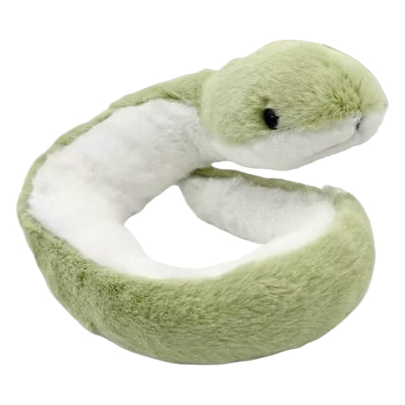 WEIOUKC Green Snake Plush Toy, Soft Stuffed Animal Doll with Realistic Details, Skin-Friendly Plush Pillow for Cuddling & Home Decor Gift for Little Ones