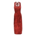 thumbnail image 5 of WTXUE Robes pour Femmes 2024, Robe d'Été et d'Automne pour Dames à Imprimés Multiples, Robe de Fête et de Mariage pour Groupe, Robe Dos Nu, Robes Rouges pour Femmes, Rouge TG, 5 of 5