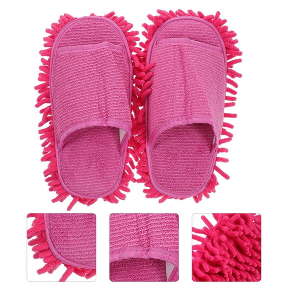 LEORX Slip On Slippers for Cleaning in Pink for Adults