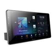 Pioneer 10.1-In. Car In-Dash Unit, Single-DIN Digital Media Receiver with Floating Touch Screen, Apple CarPlay/Android Auto, and Alexa Built-in, DMH-WT8600NEX