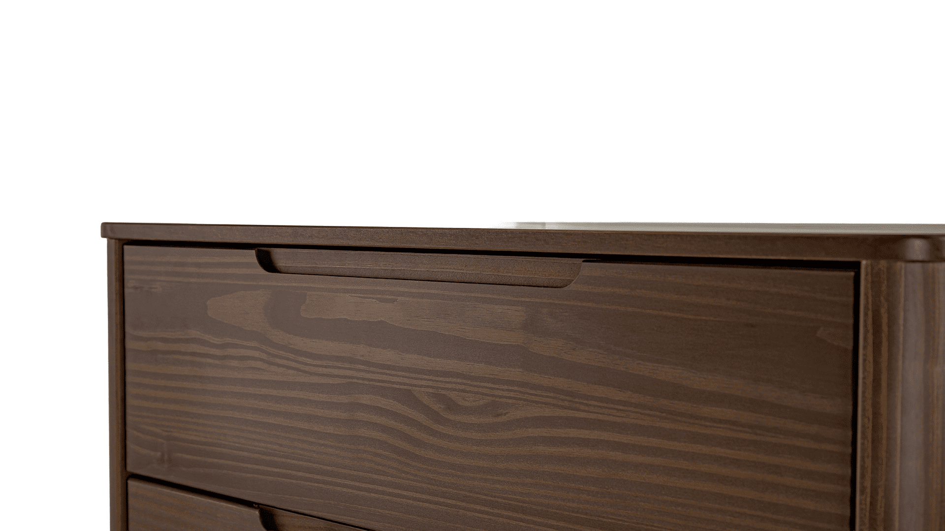 Monticello Solid Wood 5 Drawers Chest Brown - for Adults and Teens
