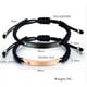 thumbnail image 3 of Pulseras para Hombre o Mujer ajustables con placa acero inoxidable personalizable. Pulseras cordon para Parejas madiola Parejas, 3 of 9