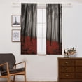 thumbnail image 4 of 2 Cortinas de Puertas Ventanas de Impresión 3D Persianas Divisor de Puertas de Flores y árbol Sunnimix Cortina de poliéster, 4 of 8