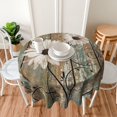 thumbnail image 5 of Sunflowers Tablecloth 60 Inch Round, Vintage Rustic Daisy on Wooden Board Table Cloth Farmhouse Spring Summer Decorations Floral Table Cover for Party Picnic Kitchen Dinner Decor Indoor Outdoor, 5 of 6