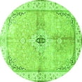 thumbnail image 1 of Ahgly Company Indoor Round Medallion Green Traditional Area Rugs, 5' Round, 1 of 1