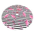 thumbnail image 3 of Kll 48" Christmas Tree Skirt Flamingos Xmas Tree Skirts Mat For New Year Xmas Holiday Party Indoor Outdoor Home Decoration, 3 of 9