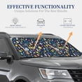 thumbnail image 4 of Haiem Colorful Space Windshield Sun Shade: Universal Foldable 2-Piece Car Front Window Sunshade - Blocks Uv Rays, And Reduces Heat,Essential Car Accessory Medium, 4 of 7