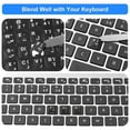 thumbnail image 4 of Unique Bargains Autocollant Clavier Lettres Blanches Arabe Noir pour PC Portable, 4 of 6