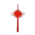 thumbnail image 2 of Tnobhg Chinese New Year Red Velvet Knot Pendant Symbol of Reunion Good Fortune Handweave Best Wishes Chinese Knot, 2 of 8