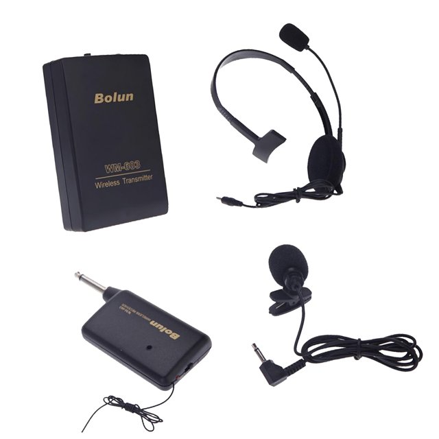 Methold Transmisor receptor de micrófono de escenario con micrófono remoto inalámbrico Cables de audio/vídeo