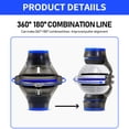 thumbnail image 4 of LJNYFDC Lightweight Golf Ball Marker Golf Line Blue/Red Drawer 360 Degree Scribing Clip Professional Line Drawing Set Ball Alignment Putting 3 Pieces, 4 of 6