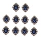 thumbnail image 4 of 80PCS Crystal Gems aleación de acrílico rhinestone Flatback coser en de imitación para manualidades de bricolaje artesanías bolsa de ropa Soledad Adornos de espalda plana de 80 piezas, 4 of 10