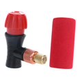 thumbnail image 3 of Adaptador de válvula para bomba de CO2 para neumáticos de bicicleta, minibomba de aire, conexión roscada Cubierta de esponja roja, 3 of 9