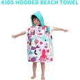 thumbnail image 2 of Cute Animal Hooded Beach Towel, Microfiber Bath Towels For Kids Boy Girl, Animal Towels For Bath Pool Swim Swimwear Summer Beach Cartoon Shower Gifts (, Marine Animal), 2 of 4