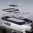 thumbnail image 5 of Military Grade Shockproof Case for Samsung Galaxy S25 Ultra 5G, Built-in N52 Magnetic Ring, Slide Camera Lens Cover, Rugged Heavy Duty Protective Phone Case, 5 of 8