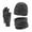 A-GY130, variant on Bibifish Mens And Womens Hat Gloves Scarf Sets Solid Color Knitted Beanies Hat Gloves And Neck Warmer Comfy Cold Weather 3-Piece Sets