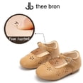 thumbnail image 4 of Girls Ballet Mary Jane Flats Toddler Kids Flower Girls Party Dress Shoes(AG209 Nude/12M), 4 of 6