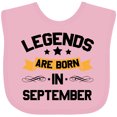 thumbnail image 3 of Inktastic Legends Are Born in September Boys or Girls Baby Bib, 3 of 4