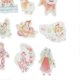 thumbnail image 2 of Lot de 420 autocollants de scrapbooking en papier japonais, impression haute précision, exquis et mignons, pour ordinateur portable, 2 of 4