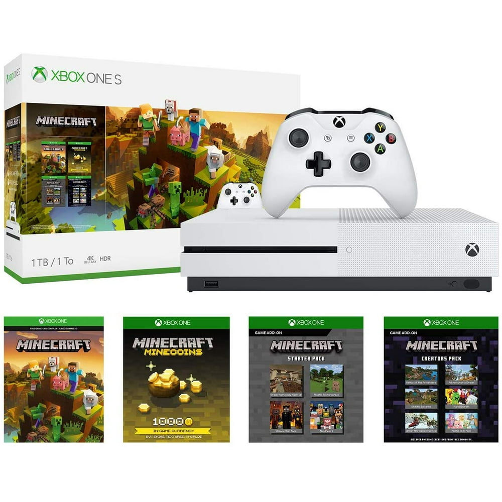 Xbox One S 1TB Console Minecraft Creators Bundle