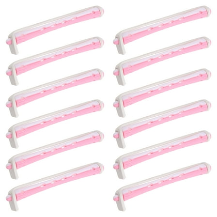 HEMOTON 12pcs Curling Perm Rods for Women Portable Hair Rollers and Hair Perm Tools