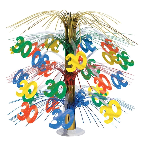 Beistle 30" Cascade Centerpiece, 18", Multi-Color
