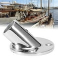 thumbnail image 1 of Base De Tubo Redondo De 45 Grados Accesorio De Barandilla De Pasamanos Hardware Para Barcos Marinos De Acero Inoxidable 316 Pulido Con Espejo A Prueba De Herrumbre Durable Fácil, 1 of 7