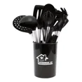 thumbnail image 1 of Set Utensilios De Silicón Y Acero Inoxidable KITCHENES 15 Piezas Negro, 1 of 8