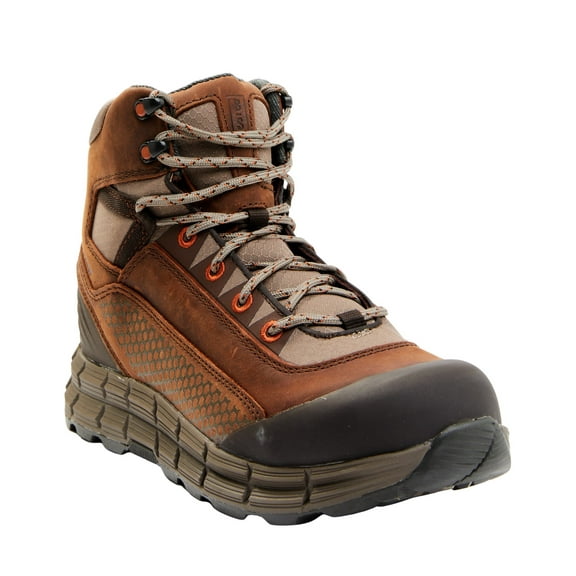 Brothers And Sons Men's 5" Lace-Up Waterproof Hiker Boot Round Toe Brown 12 D(M) US