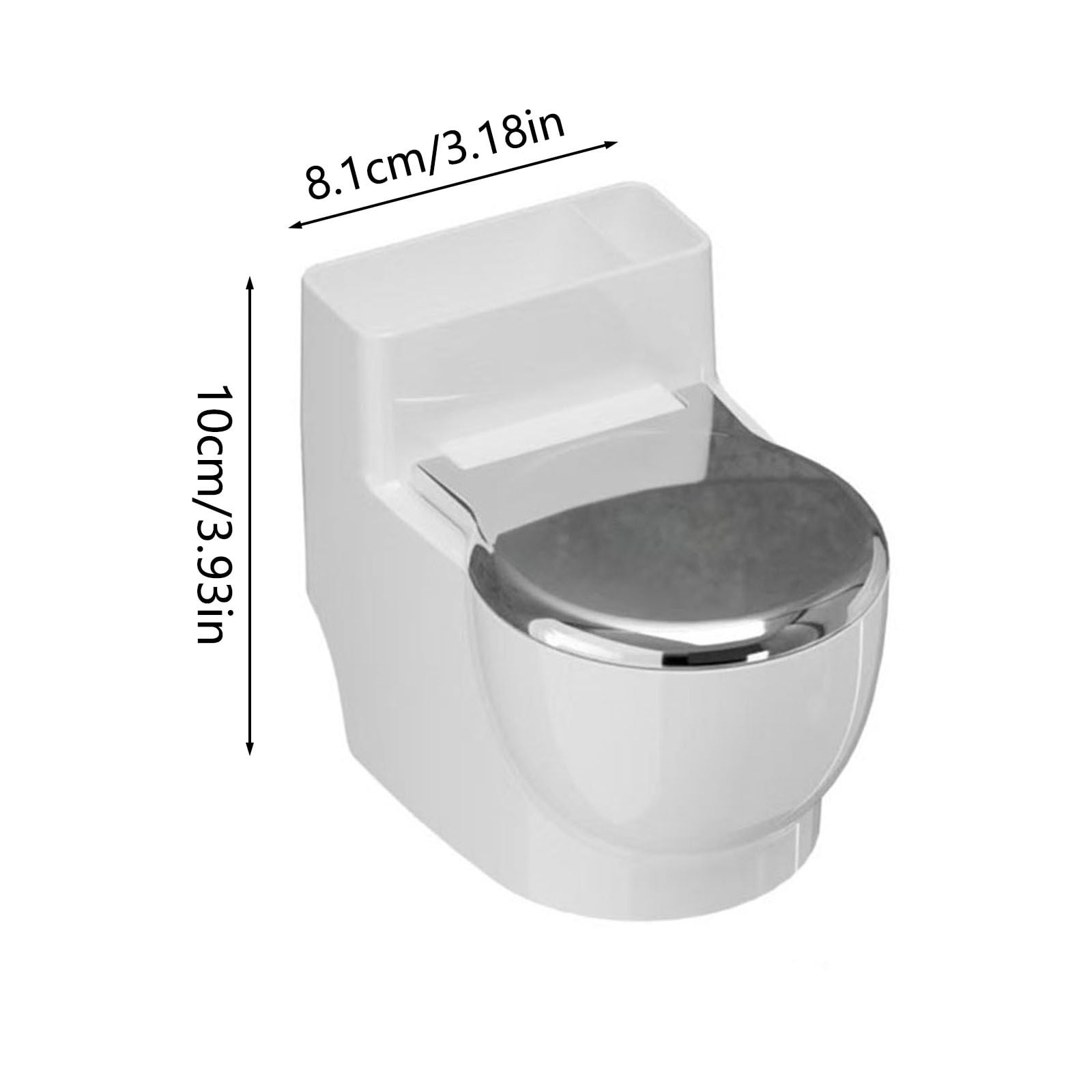 Cagogo 3Pcs Holiday Pet Water Bowl, Toilet-Shaped Cat Water Dispenser Wall Mounted With Lid, Stainless Steel Inner Bowl For Cats, Humorous Home Decor Pet Fountain