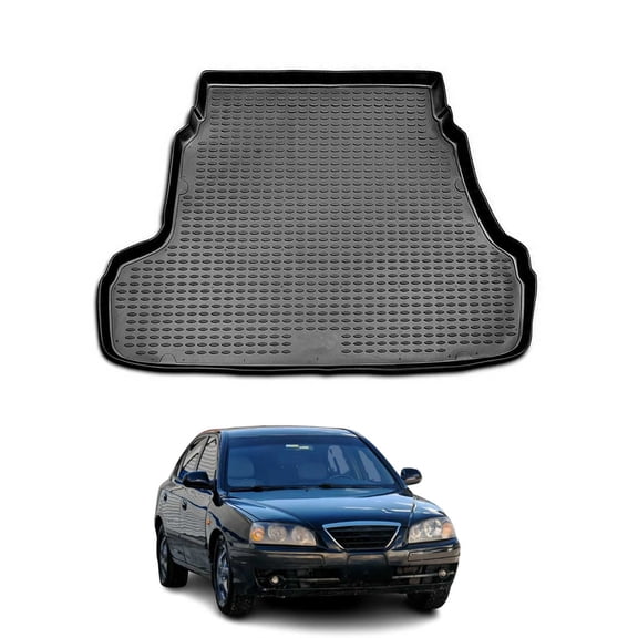 OMAC Cargo Mats Liner for Hyundai Elantra 2007-2010 Sedan Waterproof Black