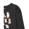 thumbnail image 2 of Garanimals Toddler Girl Long Puff Sleeve Graphic T-Shirt, Sizes 18M-5T, 2 of 3