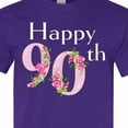 thumbnail image 4 of Inktastic Happy 90th Birthday with Roses T-Shirt, 4 of 5