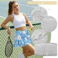 thumbnail image 6 of Xoenoiee Boho Mandala Daisy Flower Print Athletic Skirts for Women Pleated Tennis Skort with Pockets Mini Pickleball Skirt Stretchy Sports Skirts, XL, 6 of 6