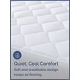 thumbnail image 4 of CGK Linens Quilted Mattress Pad – Breathable Fitted Topper Protector with Deep Pockets – Soft, Noiseless & Washable Cover, 4 of 7